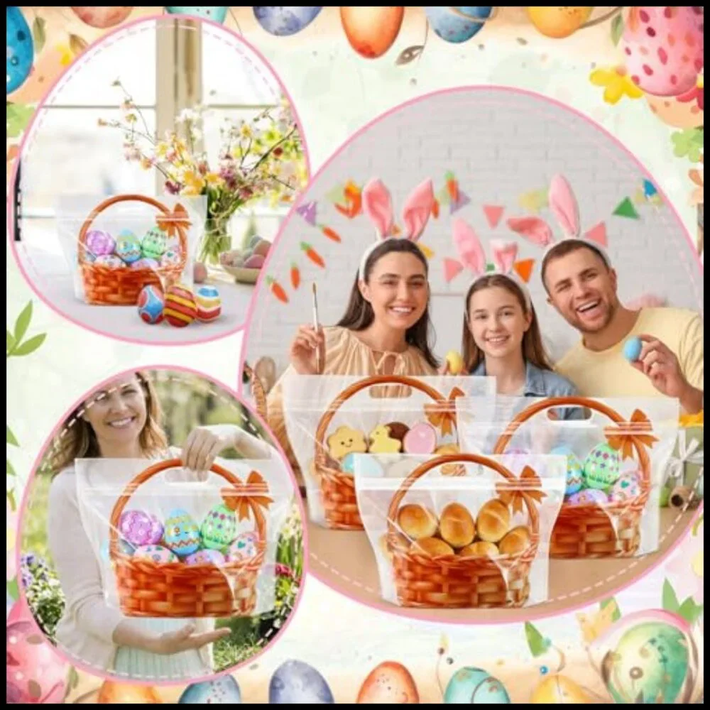 Clear Plastic Gift Bags with Zipper Closure Large Capacity Party Favors